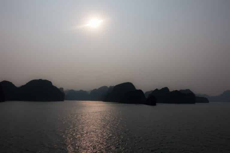 Sunset at Halong Bay