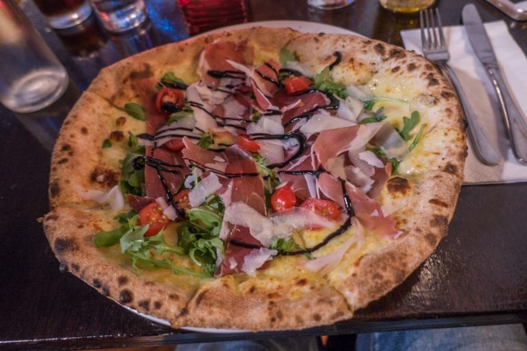 Delicious woodfired pizza