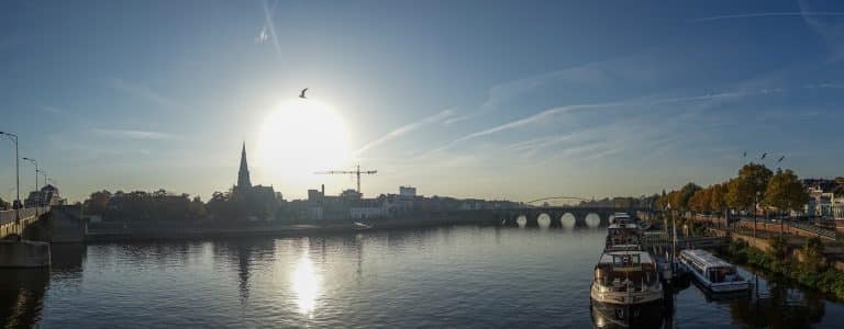A beautiful sunrise at Rederij Stiphout