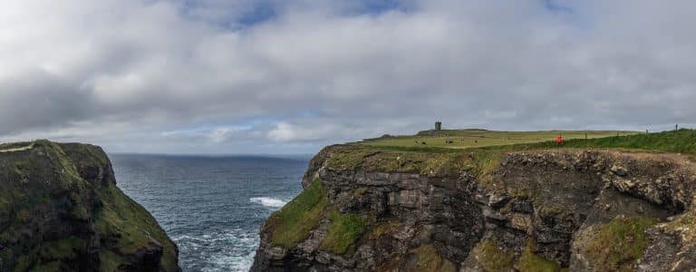 Making our way to the Geocache at Hags Head Making our way to the Geocache at Hags Head