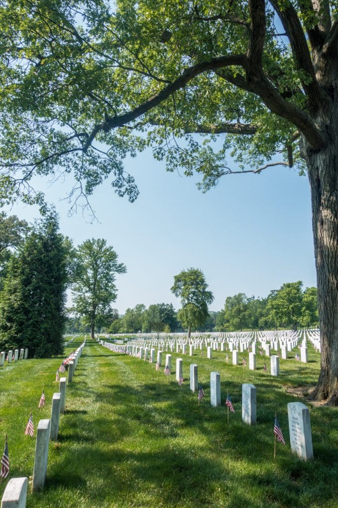 Headstones at Arlington National Cemetery
