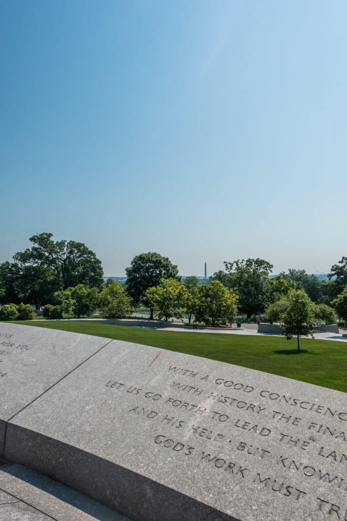 View from the John F Kennedy Gravesite