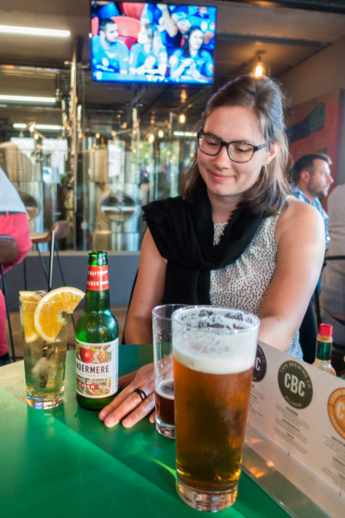 What to drink after a day of wine tasting? Beer & cider!