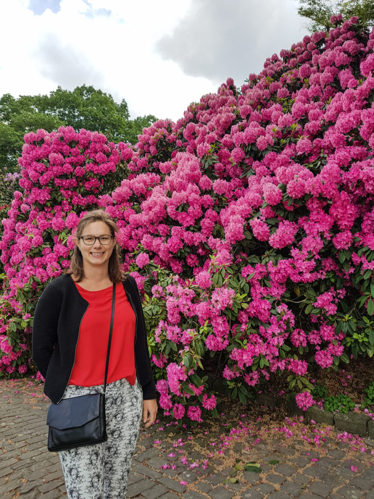 Birthe and some beautiful flowers