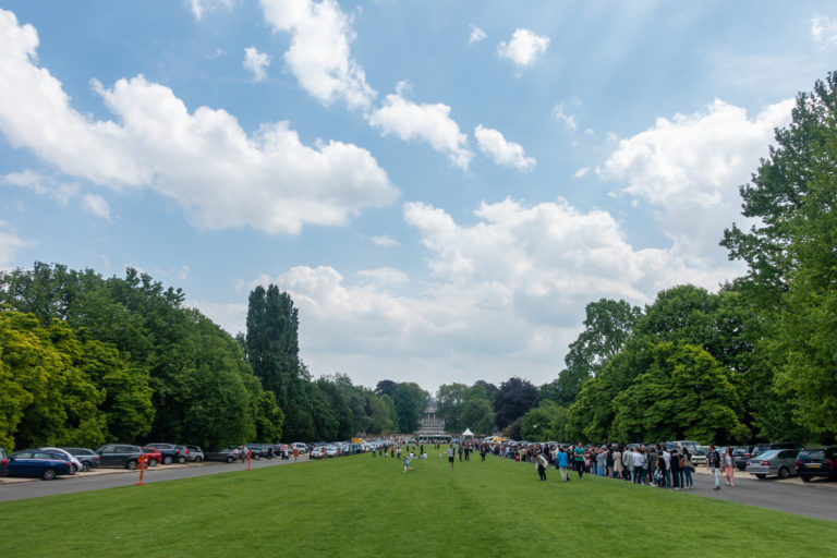 The queue at Leaken Park