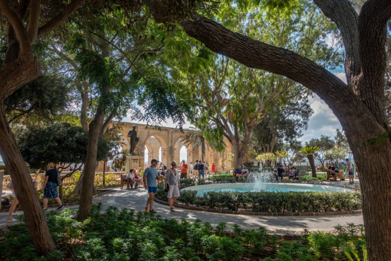 Upper Barrakka Gardens in Valletta
